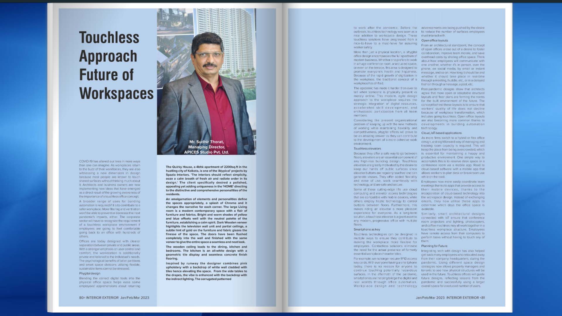 Touchless Approach Future of Workspaces